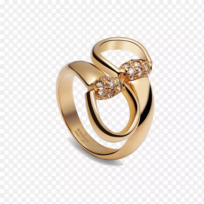 耳环珠宝金棕色钻石戒指