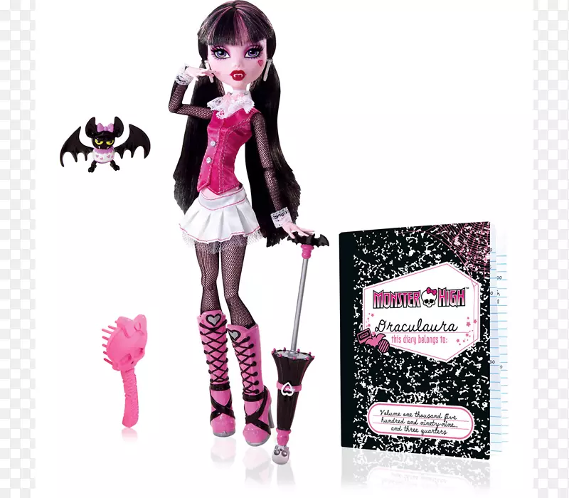 Amazon.com怪物高Draculaura娃娃玩具娃娃