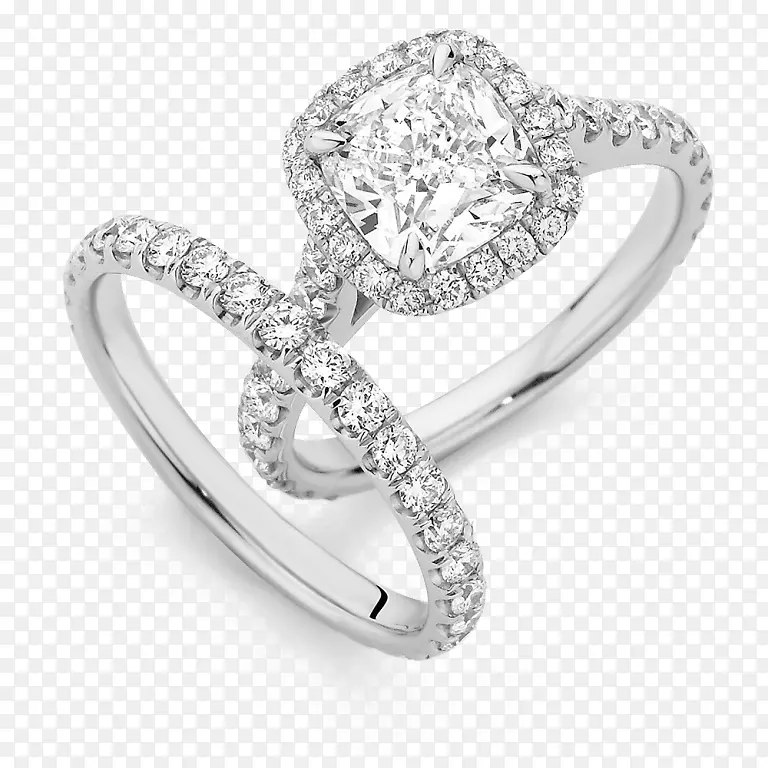 订婚戒指结婚蛋糕钻石切割结婚戒指