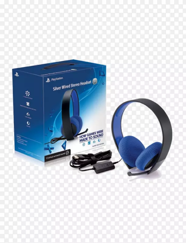 索尼PlayStation银线立体声耳机PlayStation 4 PlayStation 3 PlayStation Vita-PlayStation