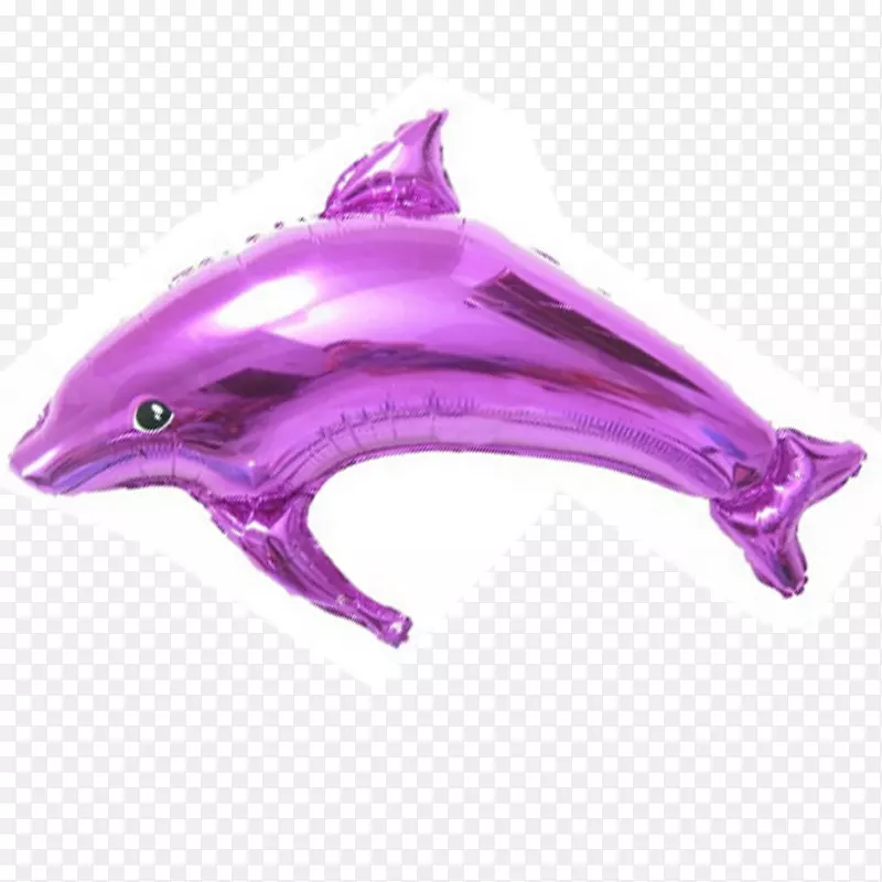 海豚海洋生物粉红m气球-海豚
