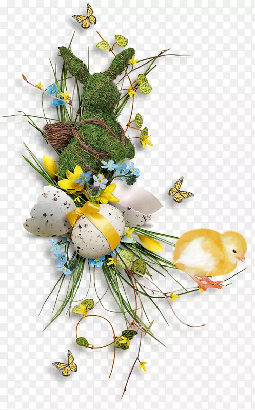 复活节彩蛋圣诞花卉设计-复活节