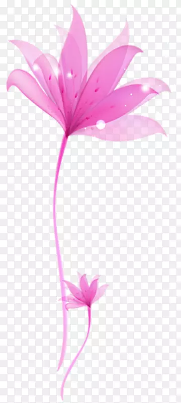 花蓝紫剪贴画-花