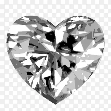 钻石心夹艺术-钻石
