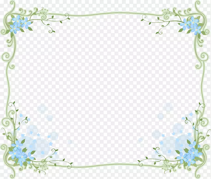 花卉设计蓝色画框插花艺术