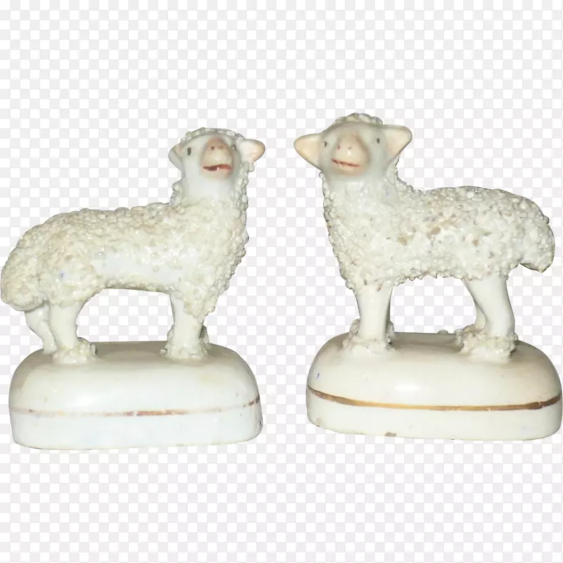 羊雕像-羊羔