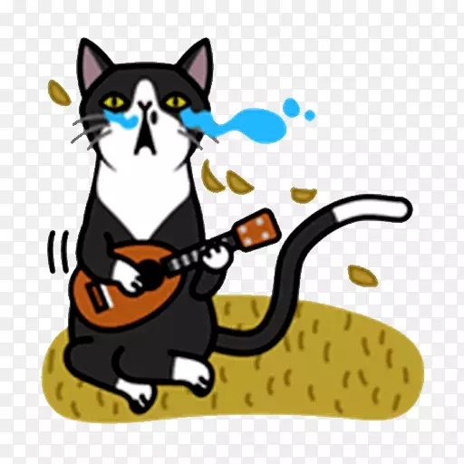 胡须猫剪贴画-小猫