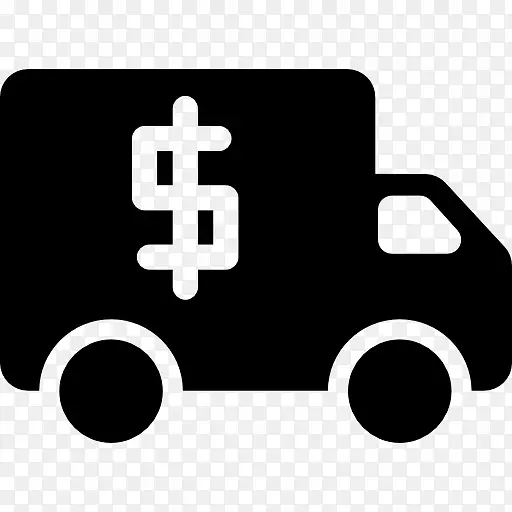 汽车半挂车计算机图标美元车