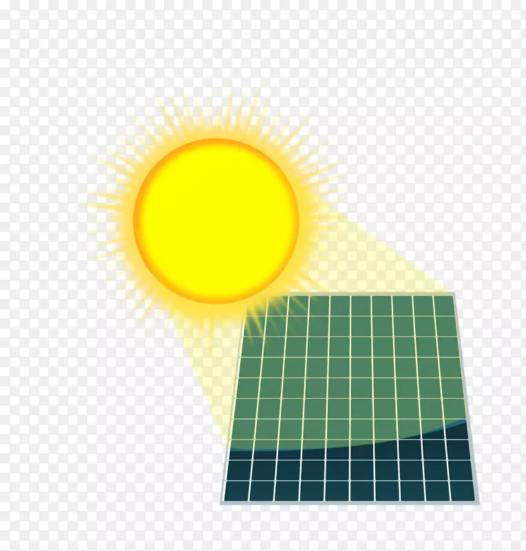 太阳能可再生能源太阳能电池板剪辑艺术能源