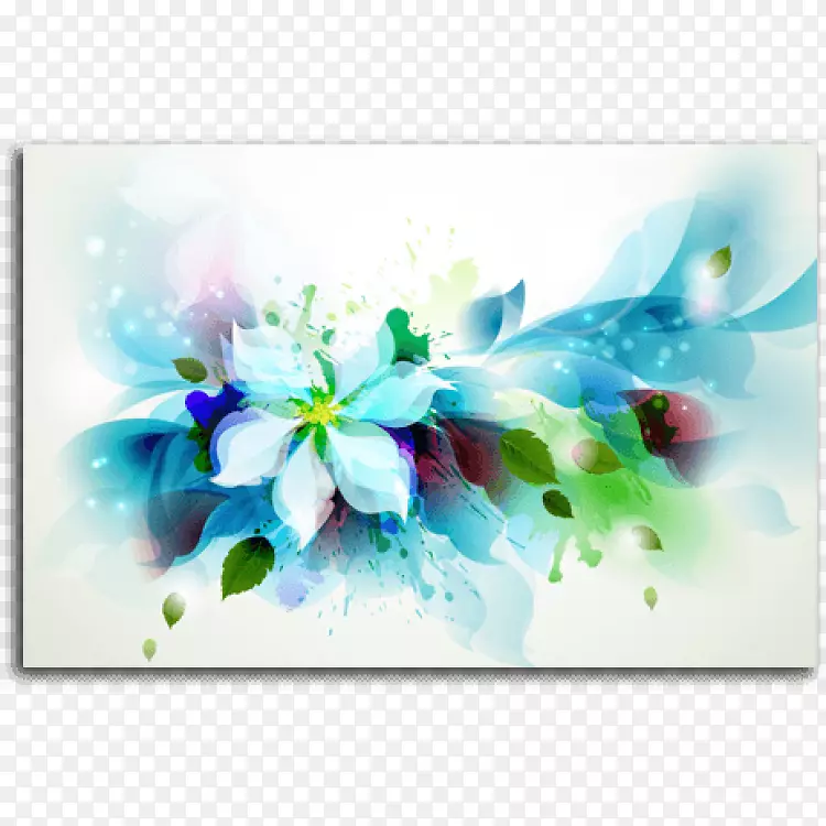 花卉设计4k分辨率桌面壁纸绘画.花