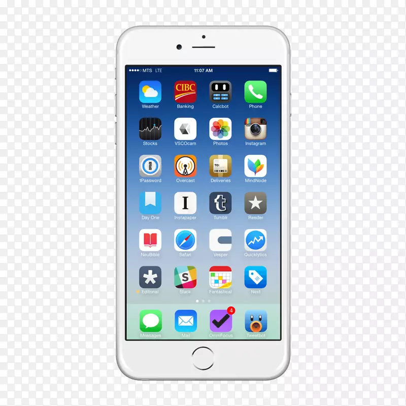 白色iPhone手机屏幕应用图标展示PNG图片素材下载_图片编号2016249-PNG素材网