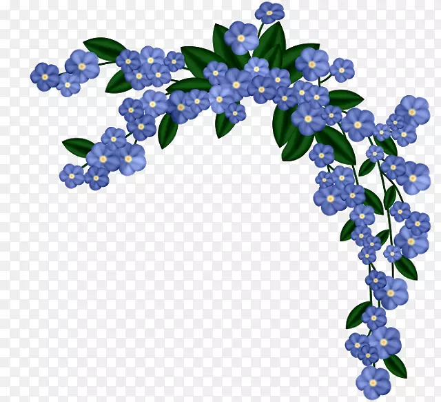花设计紫罗兰蓝紫花