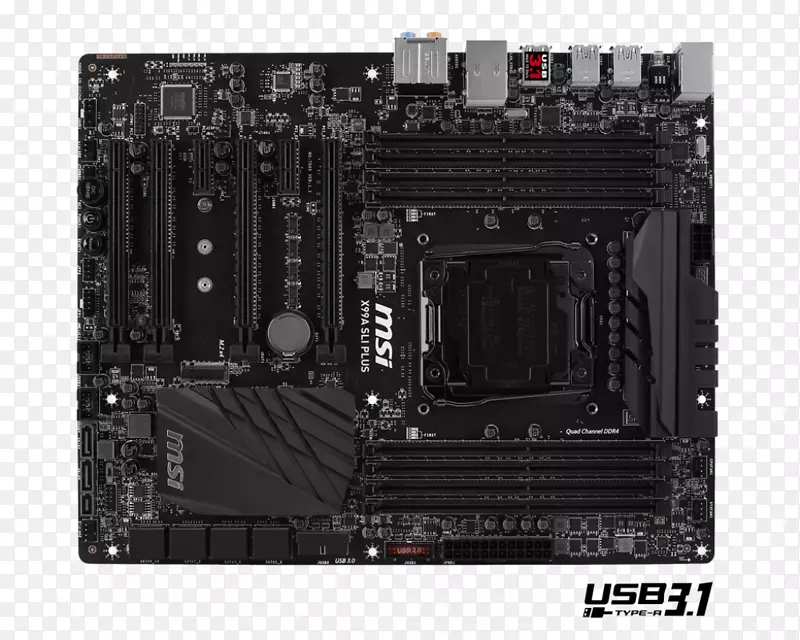 LGA 2011英特尔X99主板MSI x99a sli plus-计算机