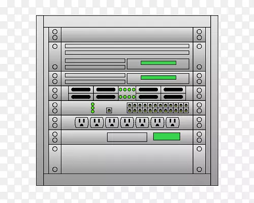 19英寸机架图计算机网络计算机服务器microsoft visio