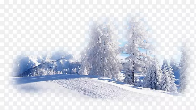 桌面壁纸冬季自然雪景-冬季