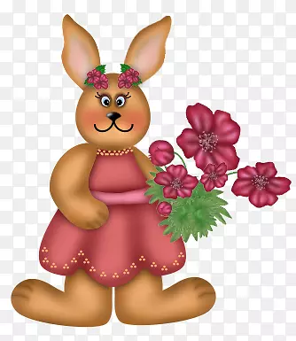 复活节兔子画兔卡通-兔子