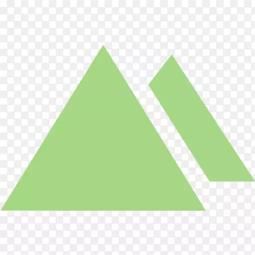等边三角形形状绿色剪贴画三角形