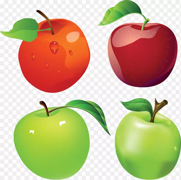 苹果Manzana verde版权-免费剪贴画-苹果