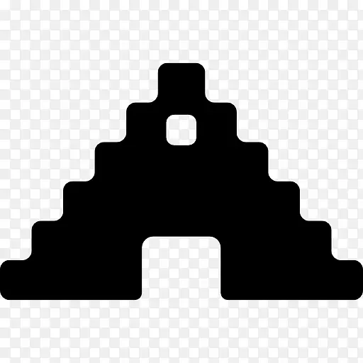 玛雅文明中美金字塔电脑图标阿兹特克金字塔