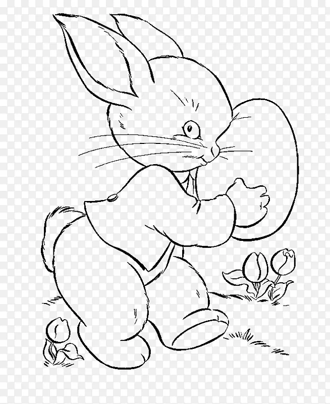 复活节兔子彩绘书复活节彩蛋儿童-复活节