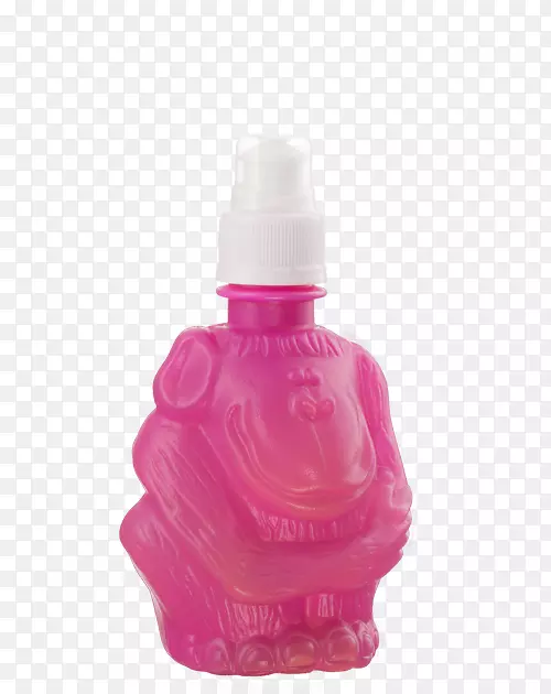 瓶装液体粉红m香水瓶