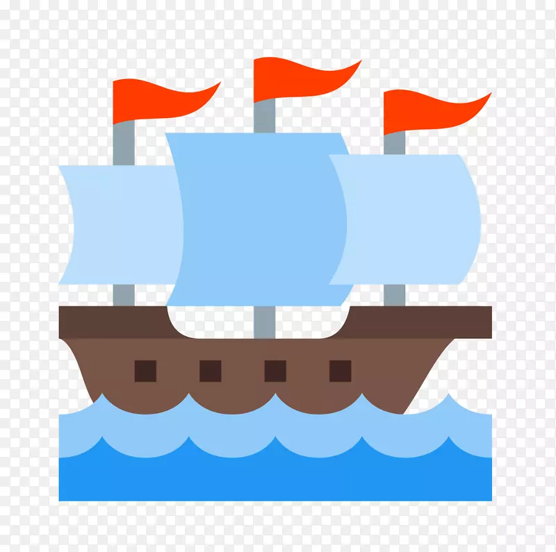 帆船电脑图标剪贴画