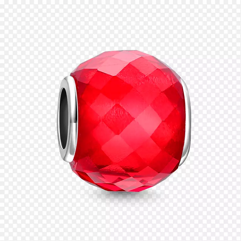 红宝石墨拉诺玻璃手镯珠子-红宝石