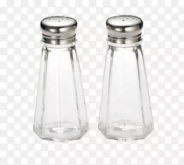 玻璃瓶盐和胡椒摇瓶不锈钢玻璃