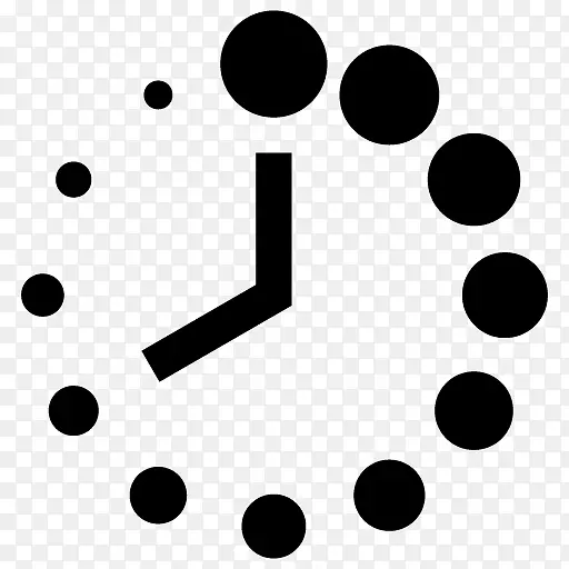 计算机图标符号时间和考勤时钟符号