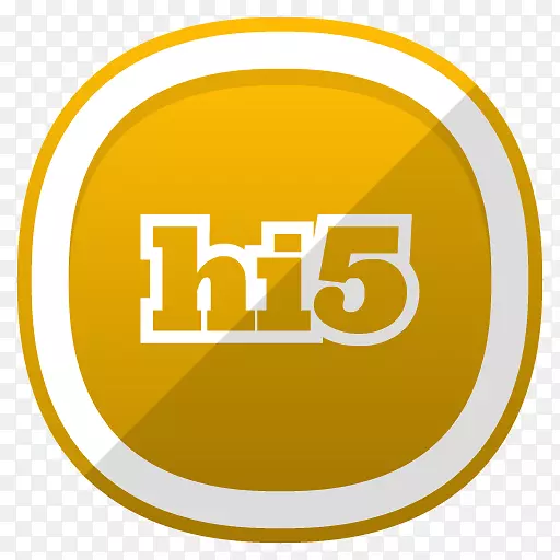 社交媒体电脑图标hi5-社交媒体