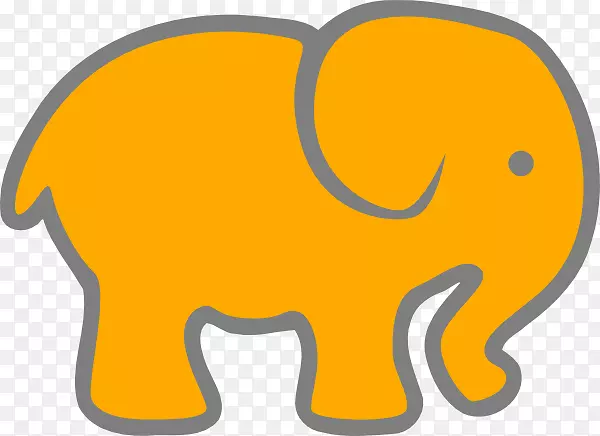 亚洲大象电脑图标剪贴画-大象