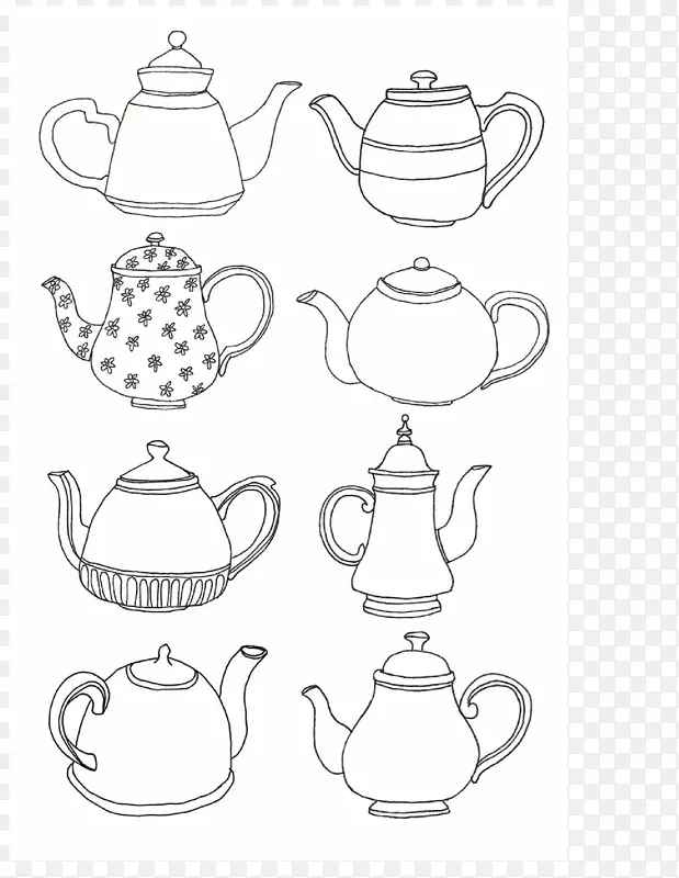 我是一个小茶壶，画茶壶-茶壶