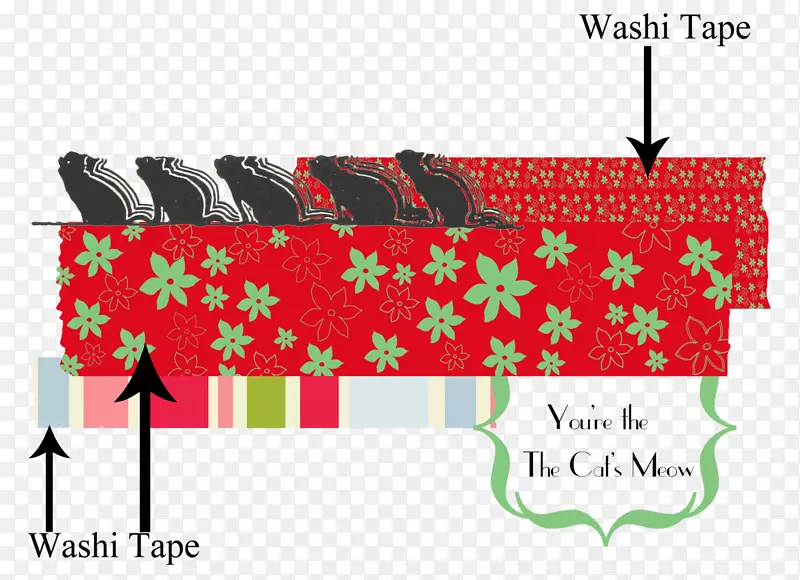 圣诞节线字体-washi磁带