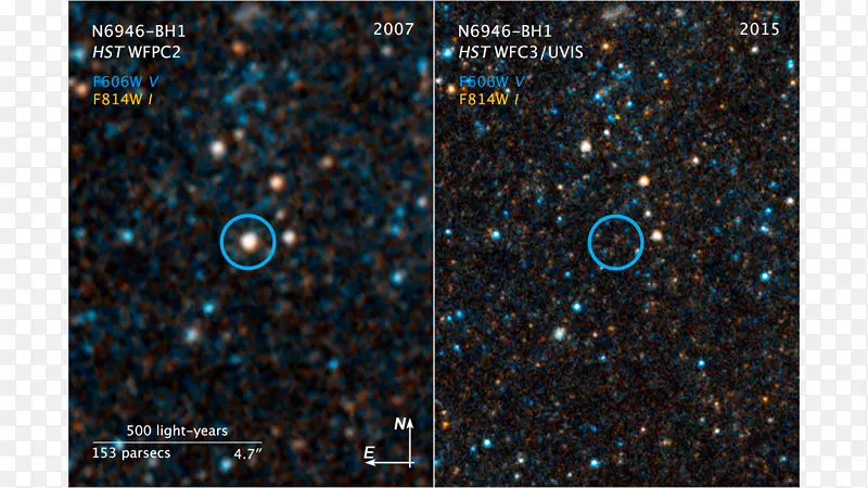 N 6946-bh1黑洞哈勃太空望远镜光超新星黑洞