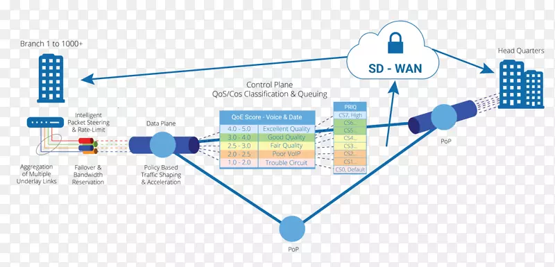 示意图sd-wan广域网控制平面软件.定义网络.