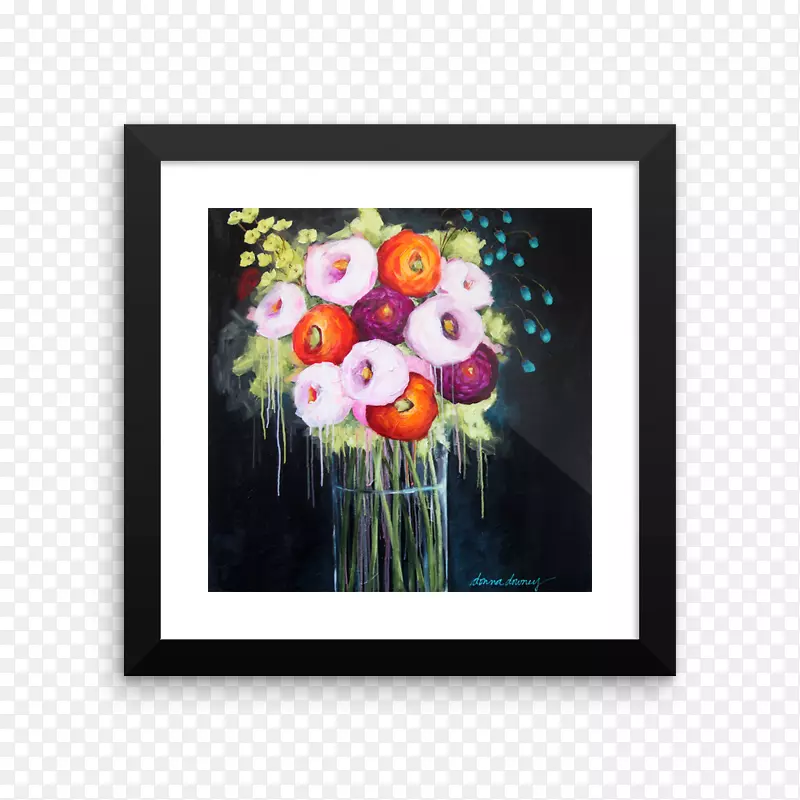 花卉设计水彩画艺术家-绘画