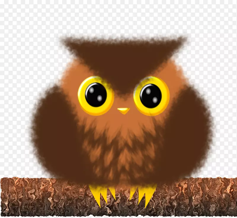 猫头鹰电脑图标剪辑艺术-可爱猫头鹰