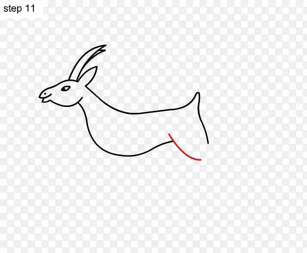 羚羊画叉角兔