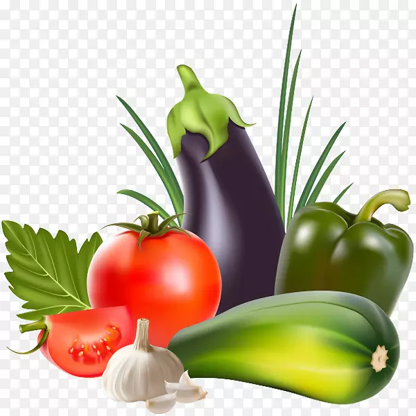 蔬菜水果番茄剪贴画-蔬菜