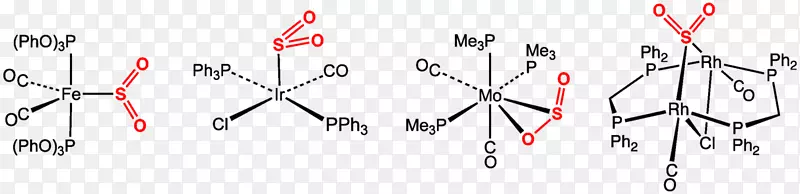 金属二氧化硫配合物18-电子规则原子轨道