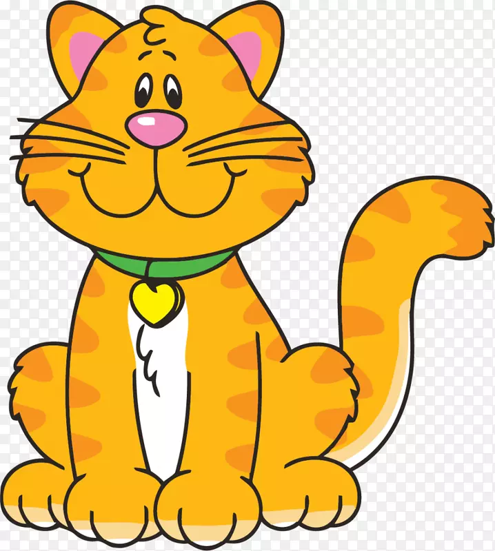 猫剪贴画-卡通猫