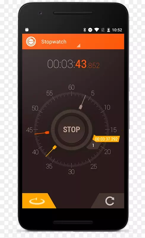 智能手机计时器手持设备.秒表