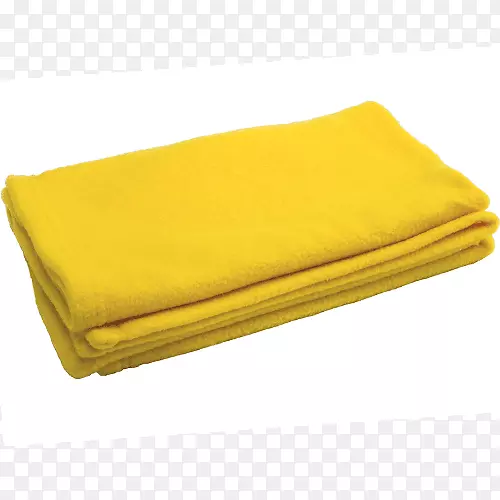 黄色矩形毛毯