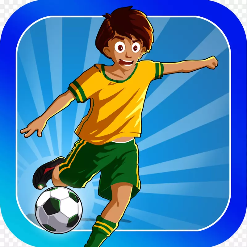 足球比赛绘画队运动-足球男孩
