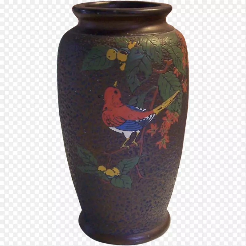 花瓶陶瓷陶器钴蓝陶器