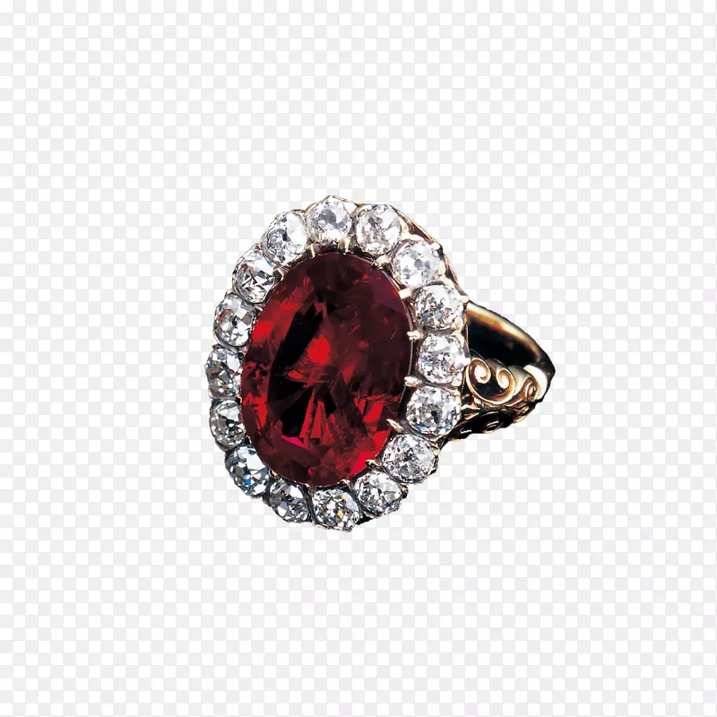 红宝石耳环订婚戒指珠宝红宝石