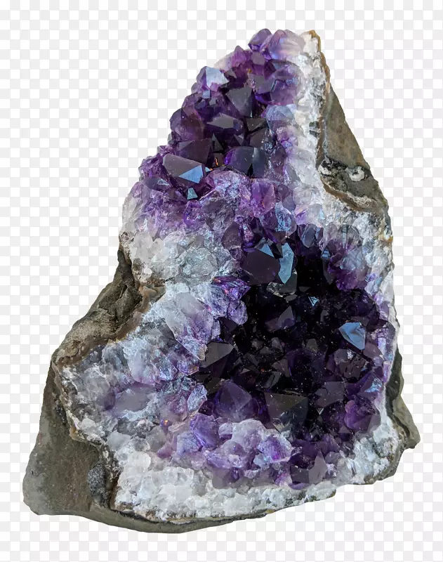 水晶紫晶地质体石英聚光体