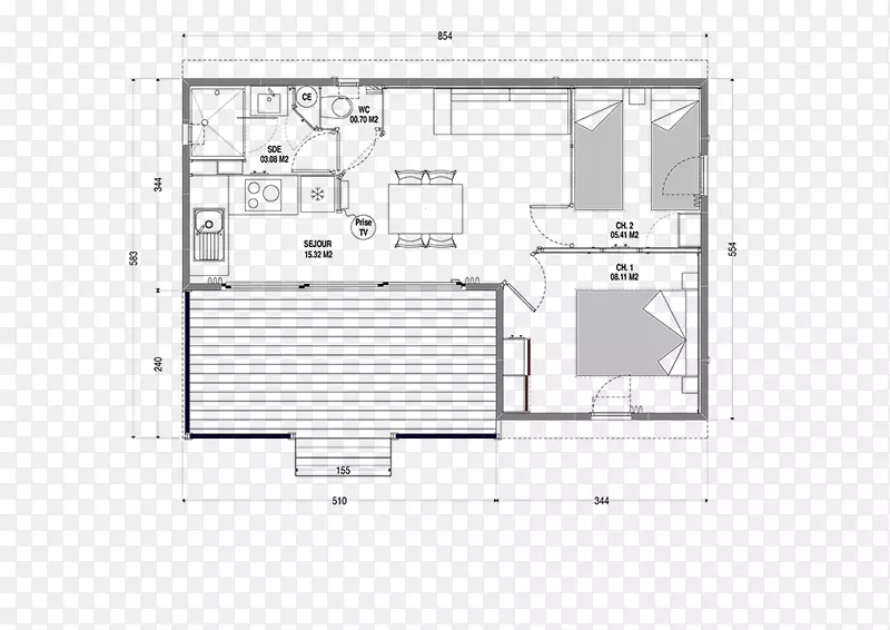 小木屋平面图房平房建筑工程