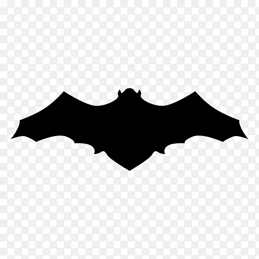 蝙蝠电脑图标剪影-蝙蝠