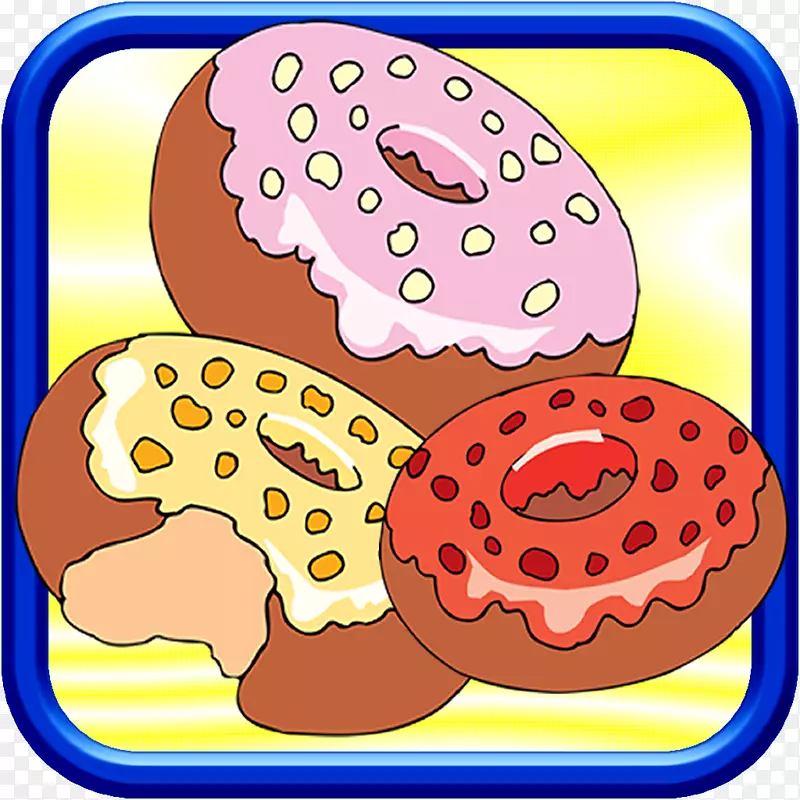 菜式甜甜圈生物剪辑艺术甜甜圈